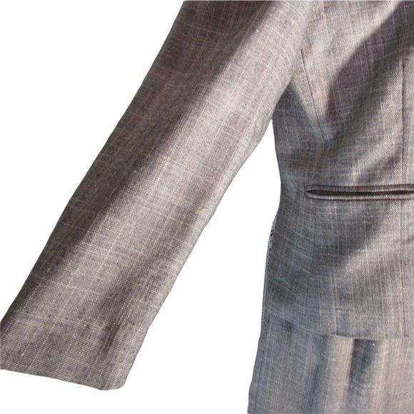 VINTAGE 1980's Gray Light Academia Career 2-Piece Skirt Suit - Women's 12 - Picture 4 of 9